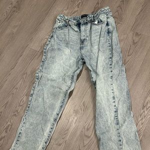 White Fox washed denim jeans